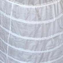 1pc Women's Extra Large Bridal Petticoat With 8 Steel Hoops, Adjustable Boned Voluminous Wedding Dress Crinoline