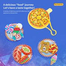 Little Girl Tea Party Set, 36 Princess Tea Time Toys, Including Tea Set, Dessert Suitcase, Children's Kitchen Pretend Toy Set, Boys And Girls' Birthday Holiday Gift Tea Set, 3-8 Years Old - Multicolor - View 5