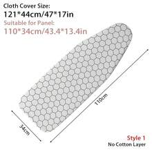 1 件装通用熨衣板罩，带弹性边缘，防污耐高温，加厚衬垫，熨斗隔热罩，适用于熨衣板、妇女节、旅行必备、婚礼回礼、Y2K、卧室、汽车配件、厨房装饰、母亲节礼物、卧室装饰、花园、夏季、海滩、旅行必备、房间装饰、软萌、毕业季 - 黑與白 - 查看 11
