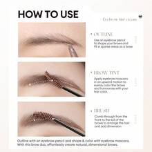 J.M.C.Y Eyebrow Tint Gel, Waterproof Sweat-Resistant Long-Lasting Natural Brown Eyebrow Dye For Women - B08 SUMMER TEA NAP - View 8