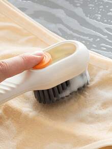 Multi-Functional Shoe Brush With Integrated Soap Dispenser - Ergonomic Handle, Durable Plastic, Soft Bristles, No Electricity Required - Multi-Functional Liquid Dispenser Shoe Brush, Athletic Shoe Cleaner, Household Shoe Washing Brush - Multicolor - View 5