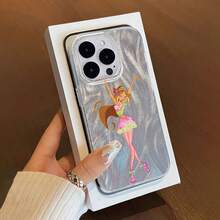 Funda para móvil con diseño de patinadora estrella, compatible con Samsung,  17,  16 Pro Max,  15 Pro Max,  13 y  12. Fabricada en TPU para una protección eficaz contra golpes y caídas. Un regalo ideal para familiares, amigos, seres queridos, parejas y para Navidad. - Pluma pequeña - Ver 4
