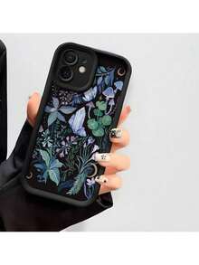 Teléfono de color con diseño de madera y hongos, resistente a los golpes, compatible con varios modelos, incluye versiones Pro y Pro Max. - Multicolor - Ver 2