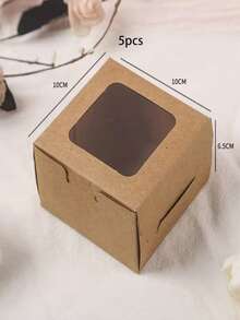 15pcs/10pcs/5pcs Rectangular White Kraft Paper Boxes, 3.94*3.94*2.56in, Handmade Soap Packaging Boxes, Folding Small Jewelry Gift Boxes, Party Favor Boxes - Multicolor - View 12