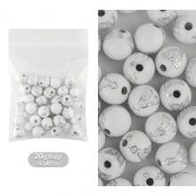 Surtido de cuentas decorativas DIY, disponibles en ojo de gato, flor con cascabel, corazón y bolas, materiales para hacer joyas, pulseras, aretes y colgantes - Juego de accesorios de cuentas - Ver 21