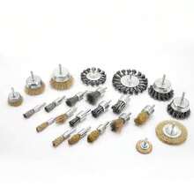 1pc Rotary Tool Brass Wire Brush Set, Flat Brush, Bowl Brush, End Brush, Polishing Tool - Multicolor - View 1