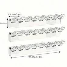 3 Packs Necklace Holder, Necklace Organizer Wall Mounted With 8 Hooks, For Hanging Jewelry, Bangles, Bracelets And Rings