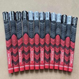 13 st MCC Golfgrepp, Golftillbehör Standard Mellanstorlek Grå Blå Röd 60R Grepp