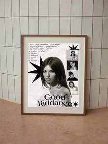 1 PIEZA Póster de Gracie Abrams - "Good Riddance" | Arte de pared minimalista de pop - Multicolor - Ver 5