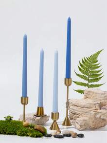 4pcs/Set Long Stem Smokeless Candles, Holiday Candles, Candlelight Dinner Candles, Home Decor, Birthday Candles, Multiple Colors Available, Romantic Wedding Party, Venue Decor, Dining Table Decor Long Stem Candles, Wedding, Christmas, Gifts (Packaging Sent Randomly) - Multicolor - View 17