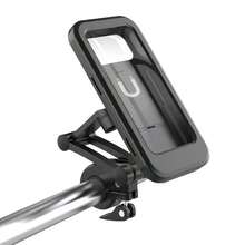 Support. Super Stable Handlebar Phone Holder: Automatic Clamping, Compatible With Various Handlebar Diameters, Does Not Wobble During Long Rides. - 黑色 - 查看 2