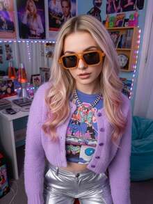 1pc Small Box Of Stylish Sand Orange Ash Sheets