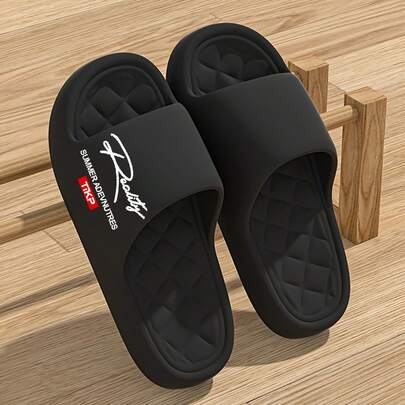 1 par de chanclas unisex, deslizantes para deportes al aire libre, resistentes al desgaste, transpirables, suaves y elásticas, sandalias de playa refrescantes, estilo para parejas, adecuadas para vacaciones (comprar una talla talla grande grande para mayor comodidad)