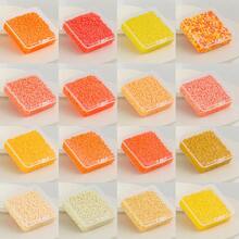 2.6mm Sundymot Fuse Beads, 3000PCS+ Orange & Yellow Tones, Individually Packaged With Small Storage Box, Suitable For DIY Pendant, Keychain, Jewelry Making, Craft, Graduation, Back To School, Christmas, Party & Birthday Gifts, Multi-Color 2.6mm Bead Refill Set - 2.6mm Puzzle Beads - View 5