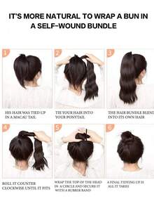 Dos piezas de cabello sintético trenzado, de aproximadamente 18 pulgadas de largo, adecuadas para uso diario. - Multicolor - Ver 11