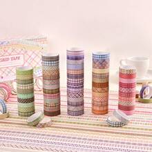 ICCEEMEE 60 Rolls Coloed Washi Tape Gift Box Set, Decorative Paper Tapes 10 Mm Wide Plaid Planner Accessories Perfect For Scrapbooking, DIY Arts And Crafts, Bullet Journal, Planner, Junk Journal, Notebooks - one-size - View 7