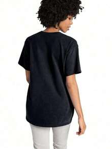 Oversized Gay Furry Pride T-Shirt Funny LGBTQ Shirt I'm A Gay Furry Tee Rainbow Fox Furry Shirt Cute Pride Gift For Furry Fans And Gay Funny Shirt Unisex  Short Sleeve Classic Heavy Cotton T Shirt Printed Graphic Tee Women's Casual Short-Sleeved Top - Black - View 2