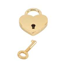 Mini Metal Heart-Shaped Padlocks With Keys, 1 Inch X 1.18 Inch, Secure Jewelry Storage Box Diary Book Locks, No Power Required - Multicolor - View 9
