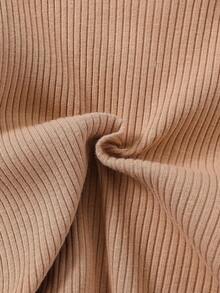 3件套新生女宝宝秋冬可爱罗纹泡泡袖连体衣、心形图案蝴蝶结裤子和发带套装