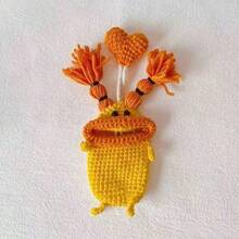 1 件厚唇怪物拉式钥匙收纳，手工编织钥匙包，趣味汽车钥匙套，管家钥匙链拉式钥匙链包，男女通用钥匙包手工编织厚唇钥匙链，新颖香肠嘴汽车钥匙套，香肠嘴汽车钥匙套手工编织趣味大嘴怪物钥匙吊坠，情人节礼物，浴室架子，衣架挂钩衣架，墙上图片，白色挂钩，黑色，粘性墙挂钩，钱包衣架墙，壁挂，相框挂钩