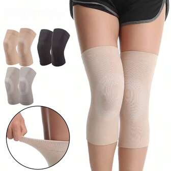 1 Pair Of Thin Knee Support Brackets, Sports Knee Guards, Gym Half-Joint Running Sports Warm Leg Protection Accessories