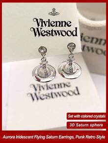 Vivienne Westwood New Petite Orb Earrings - Silver - View 1