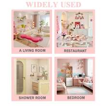 2Pcs Cute Shelf Pink Floating Shelves, Flower Shaped Green Floating Shelves Display Daisy Decor For Bathroom Livingroom Bedroom Shelves - 2pcs - 查看 8