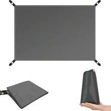 防水露营地布，防水帐篷地垫，超轻地垫，适用于徒步旅行、背包旅行、吊床、沙滩等，包含收纳袋和4个地钉。 - 灰色 - 查看 1