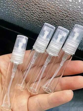 1/5Pcs 3ml 5ml 10ml Clear Mini Perfume Glass Bottle Empty Cosmetics Bottle Sample Test Tube Thin Glass Vials