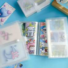 Portable Transparent Photo Album With Snap Closure, Large Capacity All-In-One Album For 3-Inch Photos, Instant Photos, ID Cards, Business Cards, Photos, Cards, Bank Cards, Stamps, Tickets, Convenient Storage For School Supplies - Multicolor - View 3