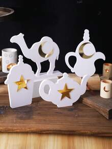 Bộ trang trí Ramadan Eid gồm 1 món, bao gồm trăng lưỡi liềm, lạc đà, đèn lồng, ấm trà, vật trang trí trung tâm bàn tiệc ngày lễ Hồi giáo, trang trí nhà cửa theo phong cách Ả Rập, Eid Mubarak, Ramadan Kareem, trưng bày tiệc lễ hội, trang trí bàn, kệ phòng khách, tạo không khí tâm linh, ý tưởng quà tặng theo mùa, vật trang trí đếm ngược ngày lễ, các yếu tố trăng và sao tỏa sáng, trang trí nhà cửa theo chủ đề Trung Đông. - Nhiều màu - Xem 4