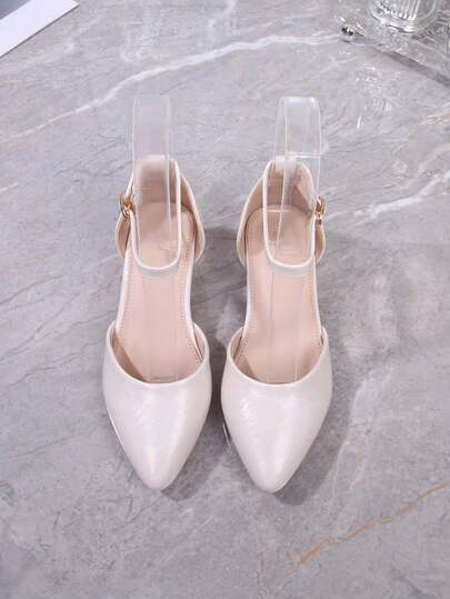 2026 New Arrival Pointed Toe Thick Heel Princess Shoes For Teenage Girls, Students & Performances, Suitable For All Seasons