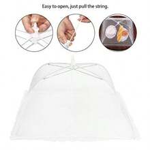 Cubierta de Comida Paraguas Plegable de Comida para el hogar Cubierta de Comida de Malla Lavable Tienda de mosquitera Antideslizante Gadgets de Cocina - como en la foto - Ver 6