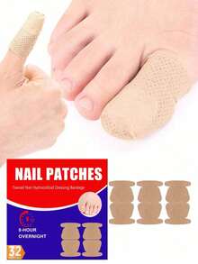 Toenail Nail Patch- 32pcs Nighttime Hydrogel Patches For Overnight Toenail Care - Nail Care Bandage - Multicolor - View 1