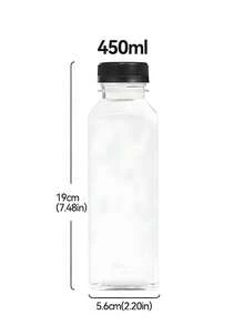 1pc/4pcs/10pcs -120ML/ 250ML/450ML-Leak-Proof Clear Plastic Juice Bottles - Perfect For Smoothies,Milk & Homemade Beverages - Juicing Containers,Meeting Daily Drinking Needs And Suitable For Various Scenarios.