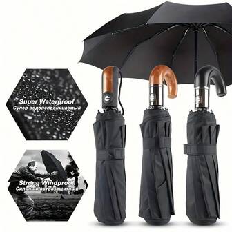 1pc Automatic Umbrella - Waterproof, Windproof, UV Protection, Suitable For Men And Women