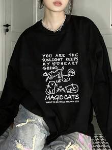 Women Sweatshirts - Black - View 4