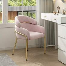 Living Room Chairs - Pink + Velvet - View 7