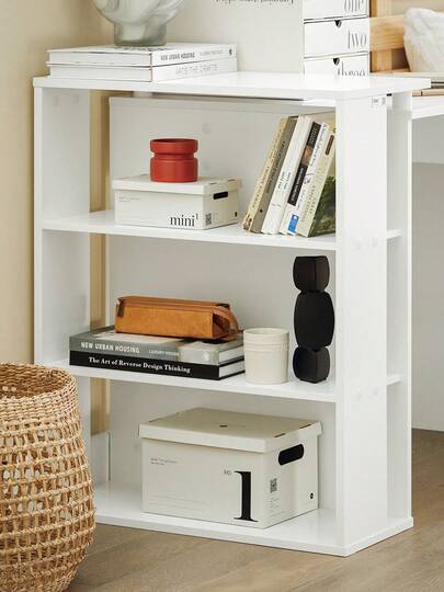 SoBuy FWT35 W, Home Office Tafel Desk, Computer Bureau Workstation Storage Shelves, Wit view 5