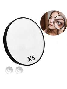 Gương phóng đại 15x/10x/5x có đế hút và dụng cụ tẩy lông chính xác, gương trang điểm phóng đại 15x, dụng cụ tẩy lông mày, phụ kiện trang điểm mắt, thích hợp cho trang điểm chính xác, tẩy lông, lấy mụn đầu đen, làm sạch da mặt, đặt kính áp tròng, v.v., quà tặng, đồ dùng du lịch, đồ giá rẻ, vật dụng cần thiết khi đi du lịch. - màu đen - Xem 13