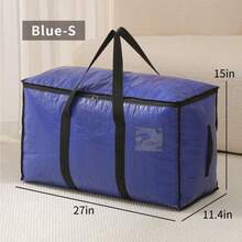 New Large Capacity Storage Bag, Waterproof Moisture-Proof Woven Storage Box For Clothes, Bedding, Sorting,Storage Organizer,Travel Essential - Multicolor - View 9
