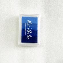 6 件/2 件套多色彩虹可水洗指纹印台，工艺印台适用于纸张、木材、织物，24 种颜色随机