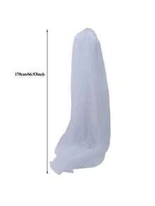 1件装可折叠全覆盖儿童蚊帐，透气涤纶床罩，轻便设计，便携式防蚊虫，适用于婴儿床旅行