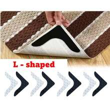 2Set (4pcs/Set) Anti Slip Rug Underlay Non Slip Rug Grippers Mat For Carpets To Stop Sliding - White - View 11
