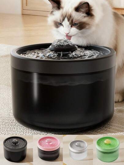 1800毫升/60.87盎司/0.476加仑自动循环过滤宠物饮水器，静音智能猫咪饮水机，适用于中小型猫狗