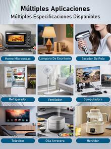 Extensión Multicontacto cuadrada con 2 Salidas de Enchufe y 2 salida USB 3.0 Carga Rápida - Blanco - Ver 7