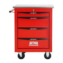 Double Door Clapboardl Multifunctional Tool Trolley - Black & Red (BLAK&RED) - Multicolor 10 - View 8