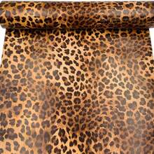 1 Cuộn Giấy dán tường họa tiết da báo, tự dính, xé và dán, dễ lau chùi, thích hợp trang trí nội thất phòng khách, nhà bếp, phòng ngủ, nhà ở và ký túc xá, nhiều kích cỡ - màu nâu - Xem 2