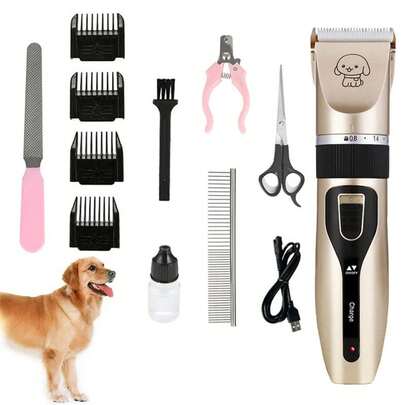 Cortadora de pelo profesional para perros y gatos, herramienta de aseo recargable por USB para mascotas, tijeras inalámbricas con cuchillas desmontables,cortadora de pelo eléctrica para perros y gatos, recortadora de mascotas, herramientas de aseo para mascotas