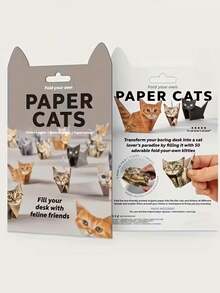 【圣诞礼物】DIY折纸动物手工套装，附带说明书 - 内含预裁切好的折纸，可制作猫、狗、恐龙、兔子、鸟等 - 适合所有年龄段，可用于艺术创作、派对用品和圣诞礼物（无需胶水/易于组装）